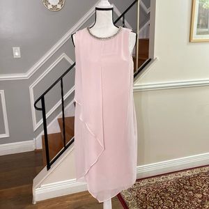 DB established baby pink Chiffon dress